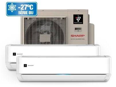 Thermopompes série BU Multizone Sharp.